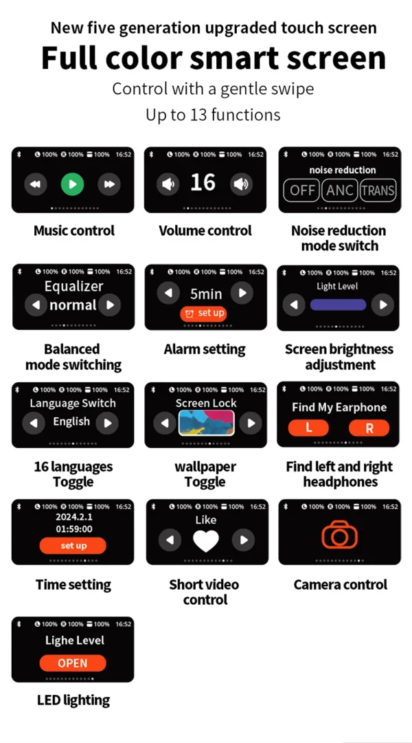 Pods Pro 2nd Generation Earbuds with Display Screen - Image 8
